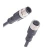 POWTAXBJGD M12 Waterproof Male and Female Connector Aviation Plug 4 pins 5 pin 8 pin Sensor Single Head Injection Belt 2m Wire(M12 Female seat,12P) view 3