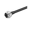 POWTAXBJGD GX12 2/3/4/5/6/7/8/9/10Pin Male Female Air Aviation Connector Power Cable Wire Line Socket with 1m Cable(GX12 Female,Blue) view 2