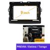 JNOEEDWN 9 Inch Compatible with Toyota PREVIA/Estima/Tarago Car Radio Android MP5 Player Casing Frame 2 Din Head Unit Fascia Stereo Dash Cover(UV Black) view 4