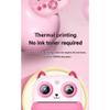 Viodmss Kid Camera Printer Portable Thermal Instant Print Photo Kids Digital Camera 2.4inch HD Dual Cameras Video Toy Gifts Pink view 4