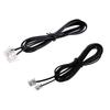 Viodmss 2Pcs RJ11 6P4C Telephone Cable Cord ADSL Modem, 1 Meters & 2 Meters view 1
