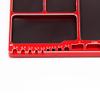 Red Magnetic Screw Tray Tool Organizer Multi Purpose Mats with Magnetic Small Parts Tray for RC Repair view 3