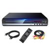 Viodmss DVD Player 1080P HD Home DVD Player Box for TV All Region Free DVD CD-Disk Player AV-Output EVD Player-US Plug Easy to Use Black view 1