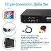 Viodmss DVD Player 1080P HD Home DVD Player Box for TV All Region Free DVD CD-Disk Player AV-Output EVD Player-US Plug Easy to Use Black view 2