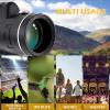 40x60 BAK4 HD Monocular Telescope, Optics Prism Dual Focus Monocular Scope with Day & Low Scope with Smartphone Holder Adjustable Tripod view 2