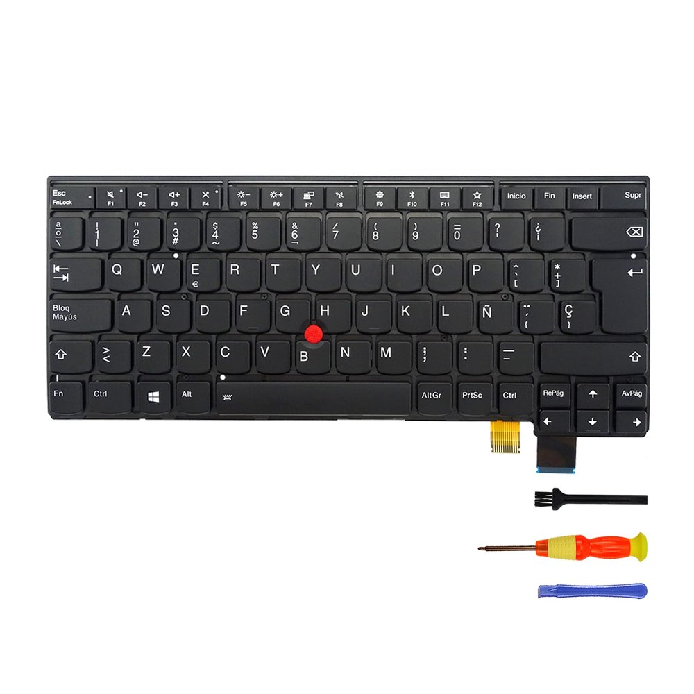 Replacement Keyboard with Backlit for Lenovo Thinkpad T470P (Espaol/Spanish, Backlit)
