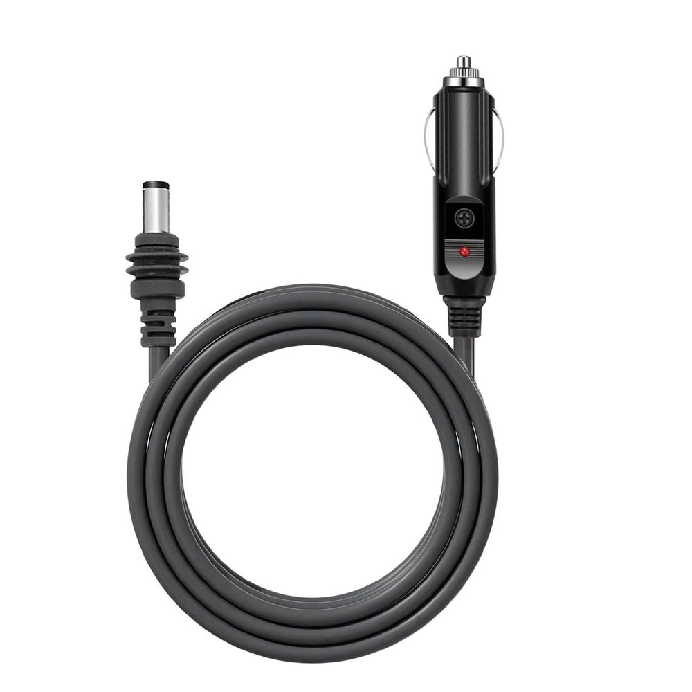 DC Car Power Supply Cable, 6.6ft Length 18AWG, Plug and Play 2m Red Copper Cord for Mini IP68 Water Proof, Car, Truck, Boat, Refrigerator, Telescope, Heater Cup, Navigation System