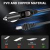 DC Car Power Supply Cable, 6.6ft Length 18AWG, Plug and Play 2m Red Copper Cord for Mini IP68 Water Proof, Car, Truck, Boat, Refrigerator, Telescope, Heater Cup, Navigation System view 2
