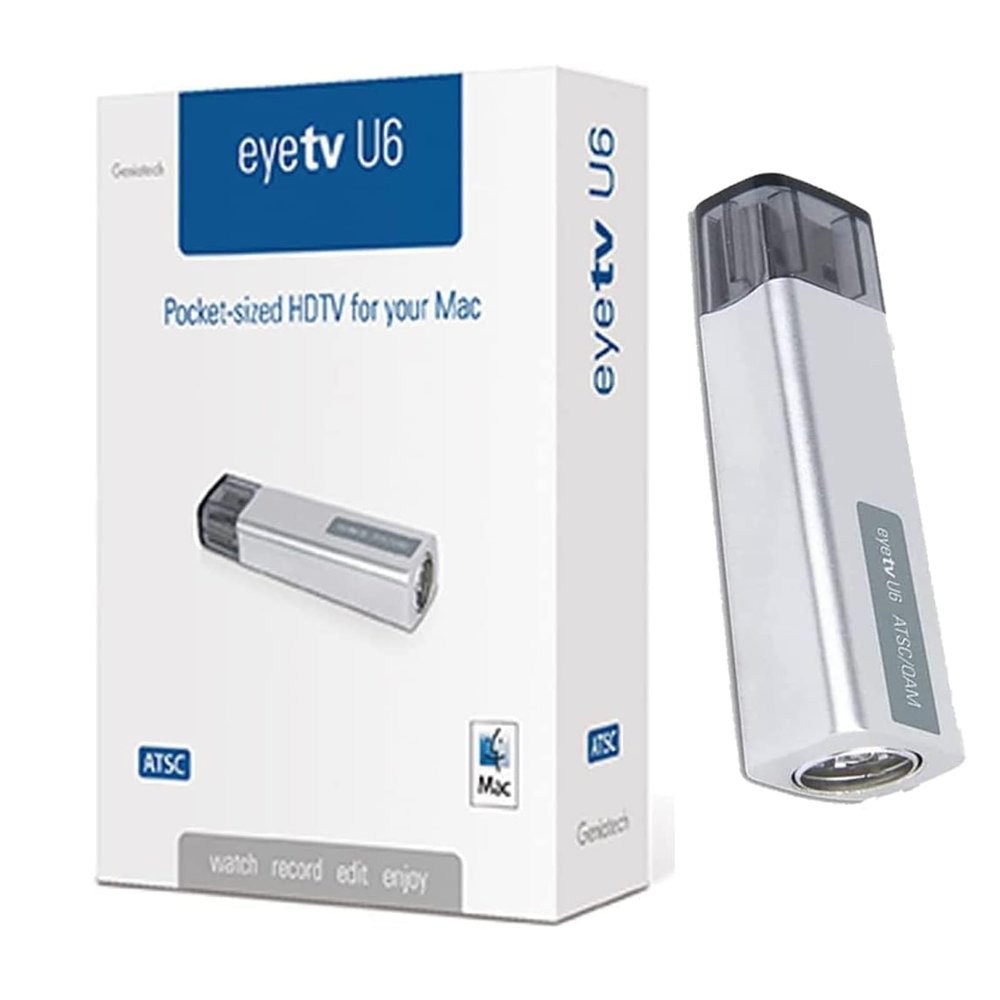 U6 Mini Analog USB TV Tuner Card, Watching Record Digital Live TV Anywhere, Free Over-The-air ATSC HD TV, Recast Wireless HDTV Stick Tuner Adapter, USB TV Antenna for MacBook Laptop PC