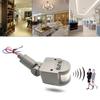HANNAHONG PIR Motion Detector, Motion Sensor Replacement, AC110-220V, Waterproof Outdoor,Human Body Sensor for LED Light, Auto Dusk to Dawn Inductor Switch (Gey) view 2