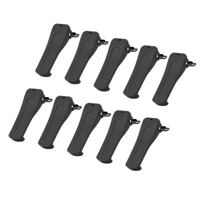 10-Piece Belt Clip & Speaker Clip Set for BF888S & H777 Walkie Talkie, Universal Accessories with Durable Clips for Secure Holding