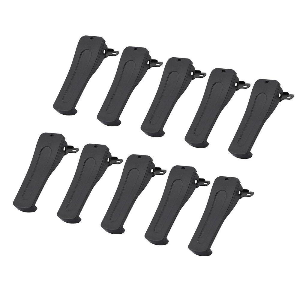 10-Piece Belt Clip & Speaker Clip Set for BF888S & H777 Walkie Talkie, Universal Accessories with Durable Clips for Secure Holding