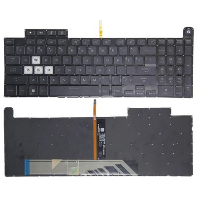 Laptop Keyboard for ASUS TUF Gaming A17 FA707NU FA707NV FA707RM FA707RR FA707RW FA707XI FA707XU FA707XV FA707RC FA707RE Black Without Frame with Colorful Backlight United States US