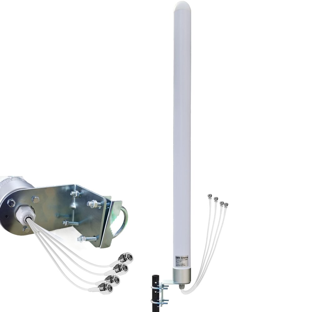 Omni Directional 4x4 MIMO Antenna 5G for T Mobile Home Internet, 5G/ 4G/ LTE/WiFi Outdoor Cellular Antenna for Modems Routers Hotspots Gateway, 600-6000MHz