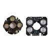 Viodmss 2 Pcs IR LED Board IR Led Spot Light Infrared for CCTV Cameras Night Vision 3 Array 53mm Diameter & 4 Array 52mm Diameter view 1