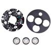 Viodmss 2 Pcs IR LED Board IR Led Spot Light Infrared for CCTV Cameras Night Vision 3 Array 53mm Diameter & 4 Array 52mm Diameter view 2