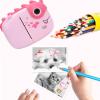 48MP Instant Print Camera, 3 Inch Screen, Front Rear Dual Lens, with Timer Function, for Selfies, Gray Scale Printing Technology (Roseate) view 3
