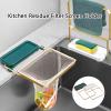 2 Pcs Kitchen Residue Filter Screen Holder, Multi-Functional Kitchen Sink Strainer with 100 Mesh Bags, Food Catcher Basket residue Filter Holder (White+Gree) view 2