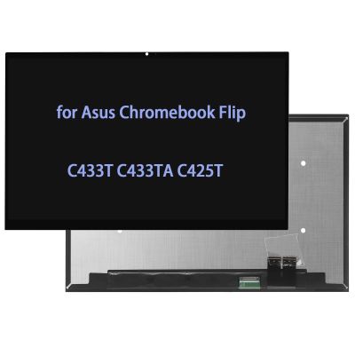 ARUISIFX 14.0" Screen Replacement for Asus Chromebook Flip C433 C433T C433TA C425T LCD Touch Screen Display Assembly FullHD 1920 * 1080 IPS 30Pin