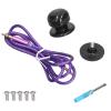 Morse Code Key, ABS and Iron Morse Telegraph Key, Black Manual CW Practice Tool with Round Hole Data Cable for Beginner view 4