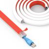UOMTFAI Wall Cord Hider 390 Inch - Self-Adhesive Wire Cover Raceway for Walls, Flexible PVC Cable Concealer for Home and Office, W0.59 H0.39in - White view 1