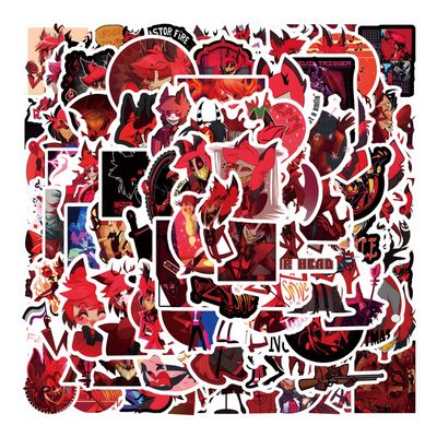 122Pcs Alastor Stickers Pack, Aesthetic Vinyl Waterproof Sticker Decals for Water Bottle,Laptop,Phone,Skateboard,Scrapbooking,Bumper for Fans for Party Supply