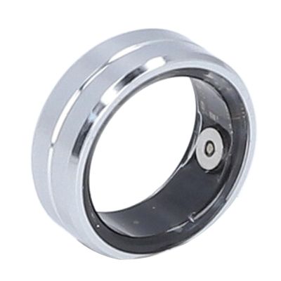 Cuifati Smart Ring Sleep Fitness, Records Sleep, Heart Rate, Temperature, and Pedometer,Health Ring with Charging Case, Health Tracker Ring for Men Women (Silver)