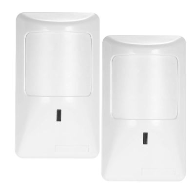 Infrared Motion Detector, Pet Proof PIR Sensor Wall Mounted PIR Motion Sensor Pet Immunity for Home Burglar Security Alarm System (White #-2)