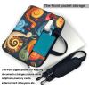 JCVOTREL Cute Snail Pattern Laptop Carrying Case Travel Business Computer Bag Work Bag for Men Women, black, 15.6 inch view 3