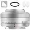 TTARTISAN AF 27mm f2.8 Lens STM APS-C Frame XF-Mount Auto Focus Lenes for Fuji X Mount X-T10 X-T2 X-T20 X-T30 X-T3 X-T4 X-T5 X-T100 X-T200 X-T30 X-PR01 X-PR02 X-PR03 X-E4 Silver view 1