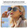 Cuifati Smart Glasses for Men Women with Speaker Open Ear Music Remote Photo Voice Assistant Hand Calling, Unisex Audio Intelligent Sunglasses Fits Smaller Faces, Great Gift view 3