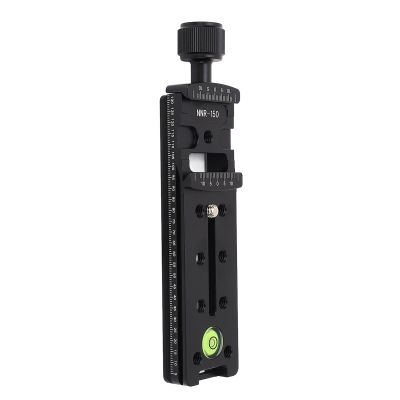 150mm Nodal Slide Double Dovetail Focusing Rail Plate with Metal Quick Release Clamp for Camera Panoramic Panorama Close Up Macro Shoot fit
