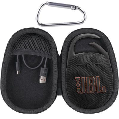 Aenllosi Hard Carrying Case for JBL Clip 5 Bluetooth Speaker, Clip 5 Speaker Protective Case, Black (Case Only)