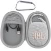 Aenllosi Hard Carrying Case for JBL Clip 5 Bluetooth Speaker, Clip 5 Speaker Protective Case, White (Case Only) view 1