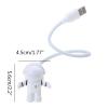 GRABAGECAN USB Cable Supply LED Lamp Computer Laptop PC Notebook Reading Space Man Lamp PC Accessories USB Gadget for Child view 3