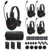 SYNCO XTalk Pro5 XPro X5 2.4GHz Wireless Headset Communication System Random Master Device 500m Operating Range Real-time Monitoring AI Noise Reduction Headset for Movie Shoot Live Show (5Pcs) view 1