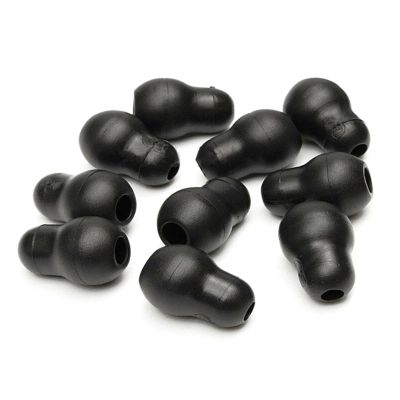 10Pcs Silicone Black Earbud, in-Ear Headphones Silicone Replacement Earbud Tips for Littmann Stethoscope