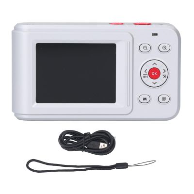 Cuifati 72MP 2.5K HD Digital Camera, IPS Dual Screen Display, Anti Shake 16X Digital Zoom Camera for Photography, Video Recording, Travel, Compact Camera (Silver)