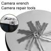 BAIMOQI 9Pcs/Set Cameras Removal Repair Wrench Clamp Tool Kits Lens Repair Tool Wrench Clamp Spanner Camera Maintenance Set view 2