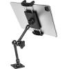 Dosvsi Heavy Duty Tablet Holder for Truck, Drill Base Car Tablet Holder with Metal Adjustable Arm, RV Pickup Vehicle Dashboard Mount for iPad Pro 12.9 Air Mini, Galaxy Tab, Z Fold, iPhone, 4-13"Device view 1