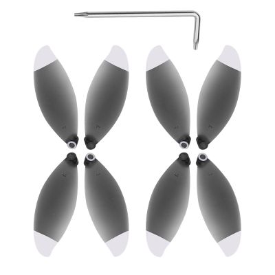 4Pair CW CCW Propeller Replacement Kit with Wrench Kit for Parrot Anafi Drone, Silver Quick Release