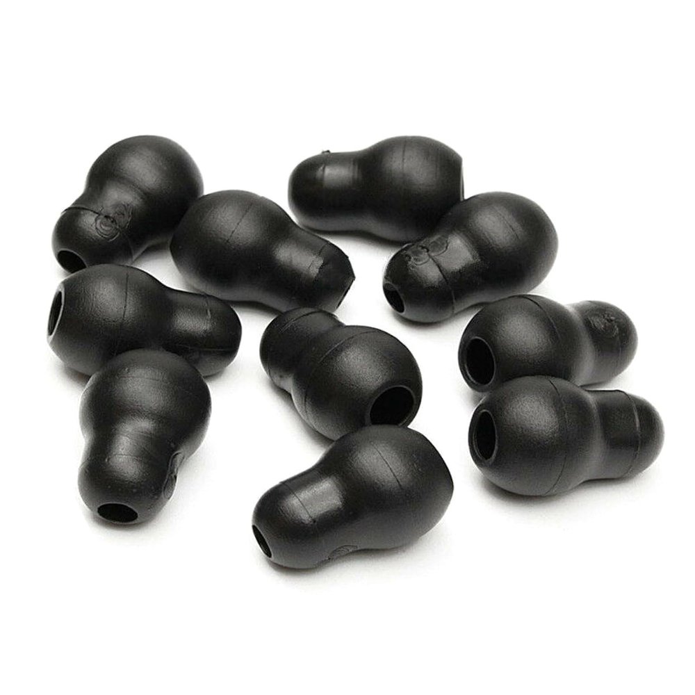 Replacement Black Ear Buds Tips for Littmann Stethoscope, 10Pcs