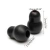 Replacement Black Ear Buds Tips for Littmann Stethoscope, 10Pcs view 2