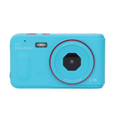 72MP 2.5K HD Digital Camera, Color Display, Auto Focus Anti Shake 48MP, Portable, 16X Digital Zoom Camera for Photography, Video Recording, Travel (Blue)