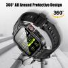 Dsytom Waterproof Case with Band Compatible for Apple Watch Bands Men Women view 4