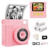 WONNIE Kids Camera Instant Print,1080P Selfie Digital Camera with 2.4" Screen & 32GB Card,Toddler Portable Toy for Ages 3-12,Christma-s Birthday Gifts for 3 4 5 6 7 8 9 Year Old Girls Pink view 1