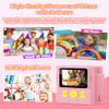 WONNIE Kids Camera Instant Print,1080P Selfie Digital Camera with 2.4" Screen & 32GB Card,Toddler Portable Toy for Ages 3-12,Christma-s Birthday Gifts for 3 4 5 6 7 8 9 Year Old Girls Pink view 4