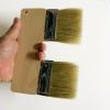 Gowcxn 3-Inch Double Head Acrylic Paint Brush, Double Brush, Beige, Synthetic Bristles view 4