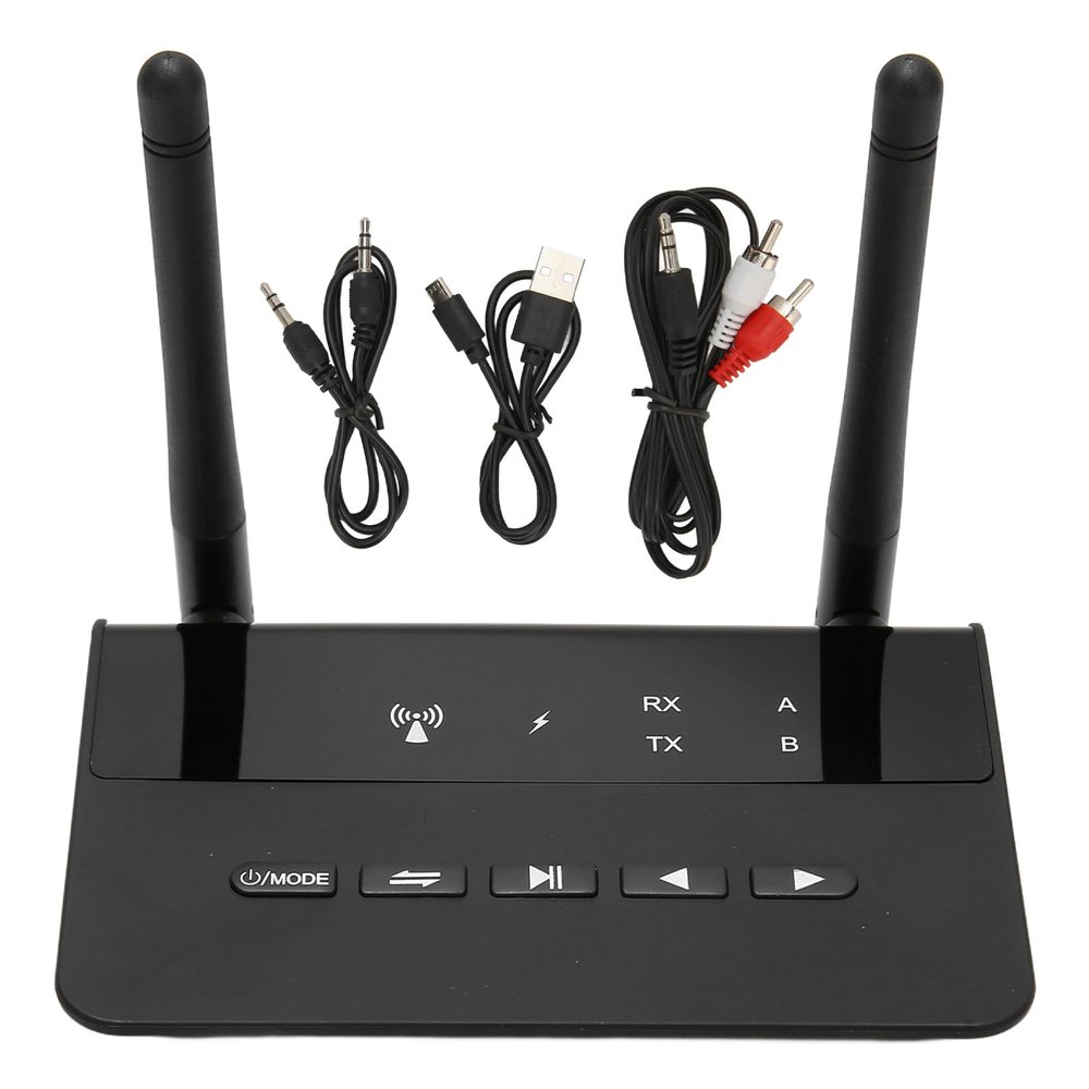 Mtlavishness Receiver Transmitter Adapter. 2 Adapter 16.010.03.0 Receiver Transmitter 3. 5Mm and Port Aptx Low Latency 2 in. 2 Adapter for Tv Car Rechargeable Receiver
