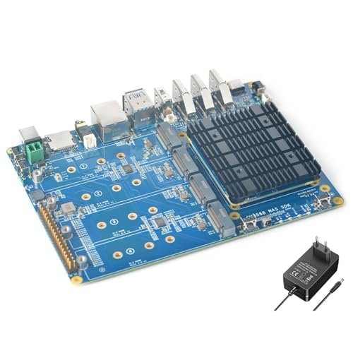 youyeetoo CM3588 Plus Mini NAS Platform, up to 8K Video, RK3588,OpenMediaVault fit,32GB LPDDR5, 4 x M.2 PCIe3.0 Socket, NAS Solutions, Home Server,Local Cloud Storage (32G+64G NAS Kit)